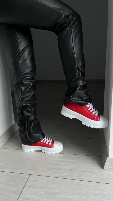 Roses női piros textil tornacipő