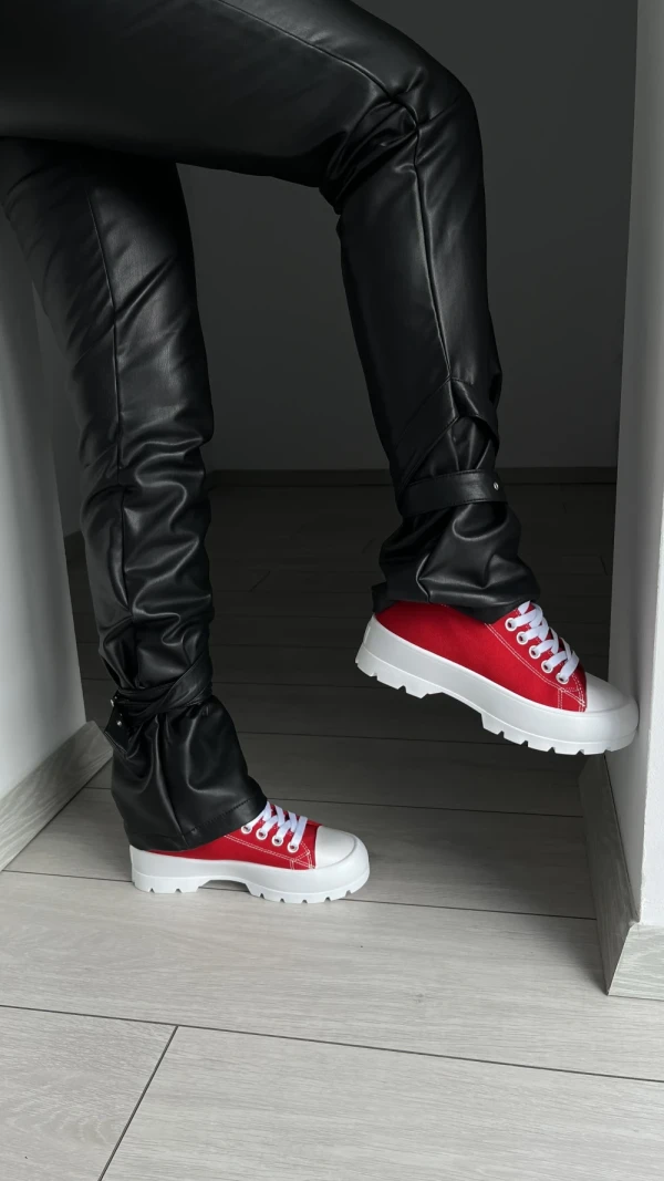 Roses női piros textil tornacipő