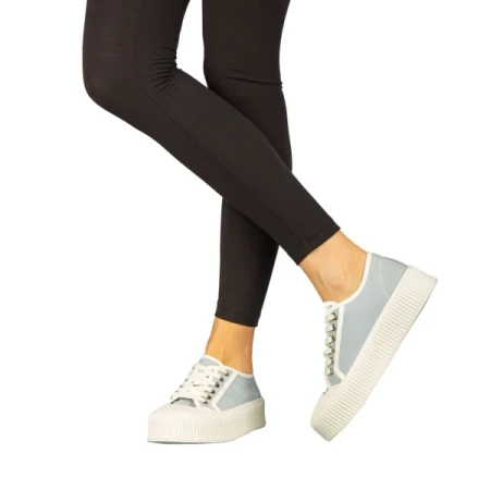 Tranta női kék textil tórnacipő