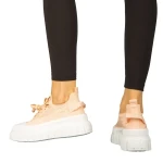 Pope női rozsaszin textil tórnacipő