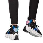 Gingero fekete női sportcipő műbőrből és szövetből