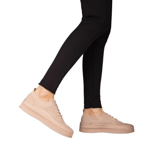 Stere női rózsaszín textil tornacipő