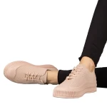 Stere női rózsaszín textil tornacipő