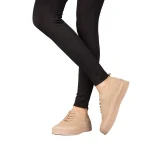 Stere khaki női textil tornacipő