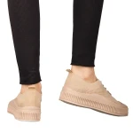 Stere khaki női textil tornacipő