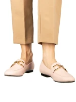 Hucci női rozsaszín mokaszinok műbőrből