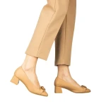 Sansiro női camel cipő műbőrből