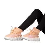 Meil rózsaszín női sportcipő textilből