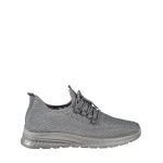 Lugo sötét szürke férfi sport cipő textil anyagból