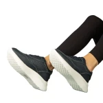 Zevoma női alkalmi kék bőr cipő