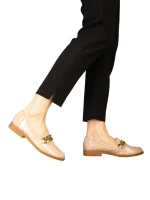 Sclini rózsaszin műbőr női mokaszin