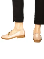 Sclini rózsaszin műbőr női mokaszin