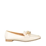 Neka bézs színű műbőr női mokaszin