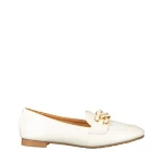 Neka fehér színű műbőr női mokaszin