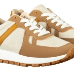 Redal férfi camel sportcipő műbőrből és textilből