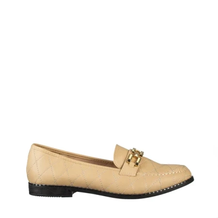 Laith bézs női műbőr mokaszin