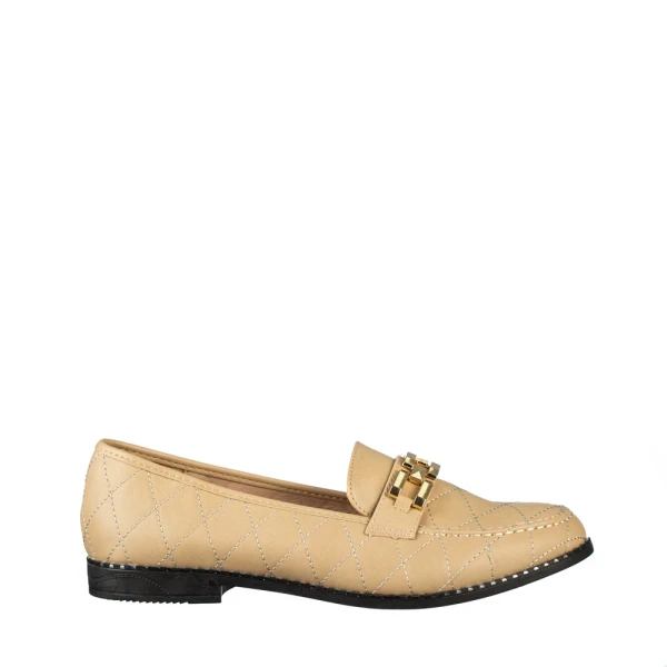 Laith bézs női műbőr mokaszin