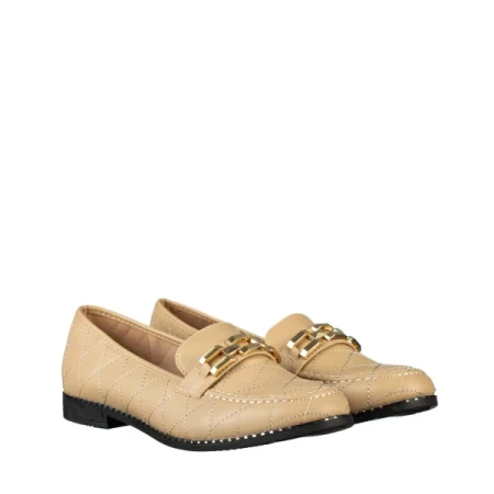 Laith bézs női műbőr mokaszin