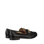 Laith fekete női műbőr mokaszin