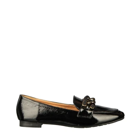 Neka fekete színű műbőr női mokaszin