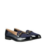 Jazia kék női műbőr mokaszin