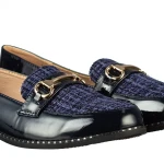 Jazia kék női műbőr mokaszin