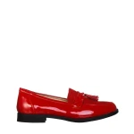Simy női piros színű műbőr mokaszin