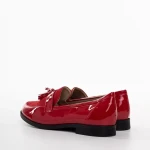 Simy női piros színű műbőr mokaszin