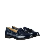 Simy női kék színű műbőr mokaszin