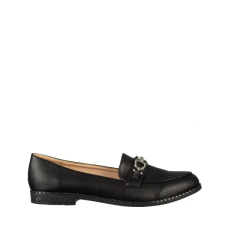 Hogan női fekete műbőr mokaszin