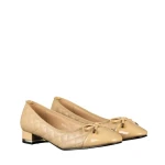 Grece női magassarkú bézs cipő