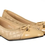 Grece női magassarkú bézs cipő