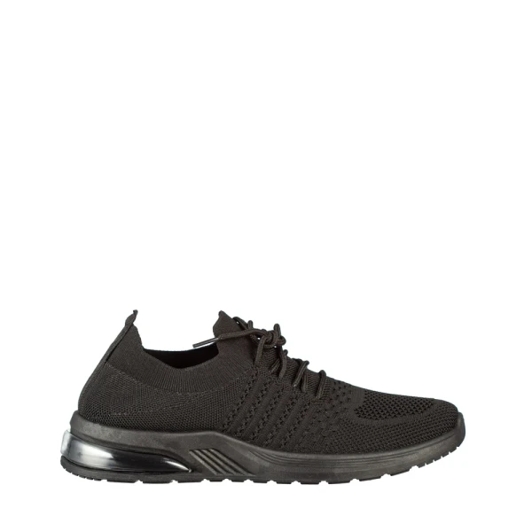 Sprin fekete női textil sportcipő