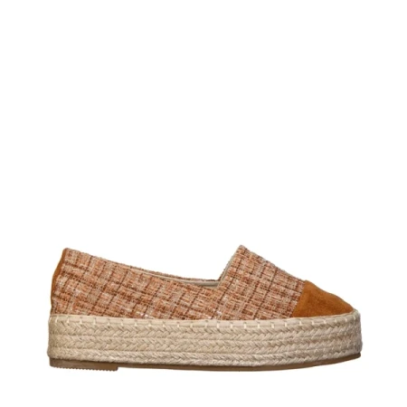 Vienna camel, textil anyagból készült női espadrile