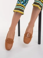 Addison camel, műbőr női mokaszin