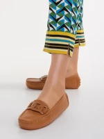 Addison camel, műbőr női mokaszin