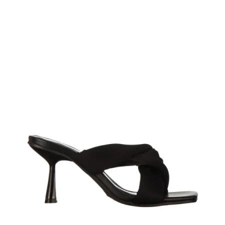 Berta fekete, műbőr női papucs