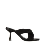 Berta fekete, műbőr női papucs