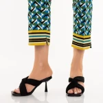 Berta fekete, műbőr női papucs