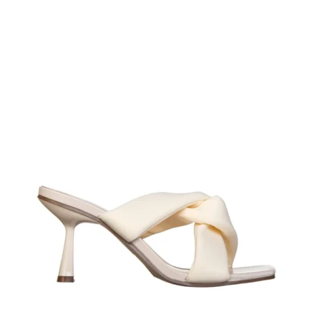 Berta bézs műbőr női papucs