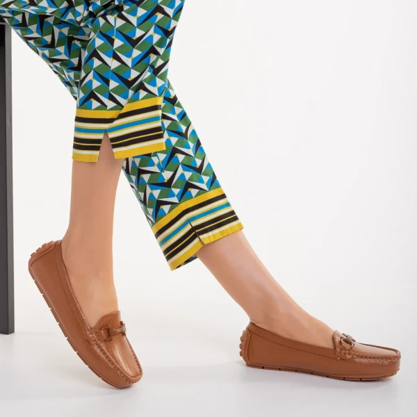 Cecil camel, műbőr női mokaszin