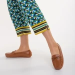 Cecil camel, műbőr női mokaszin