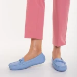 Ariella kék, műbőr női mokaszin