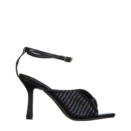 Zuleika fekete, műbőr női szandál