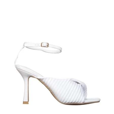 Zuleika fehér műbőr női szandál