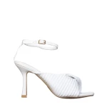 Zuleika fehér műbőr női szandál