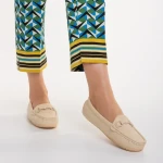 Ariella bézs, műbőr női mokaszin