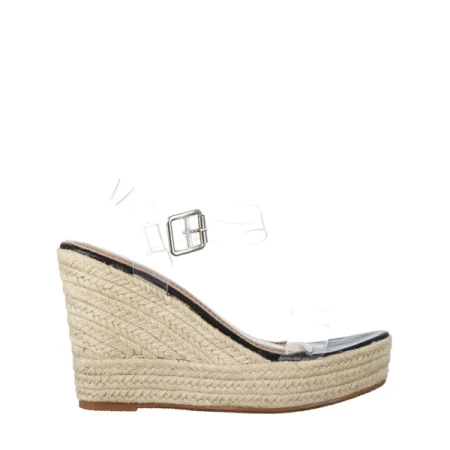 Yumma fekete, műbőr női szandál