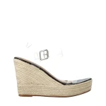 Yumma fekete, műbőr női szandál