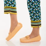 Cecil narancssárga, műbőr női mokaszin